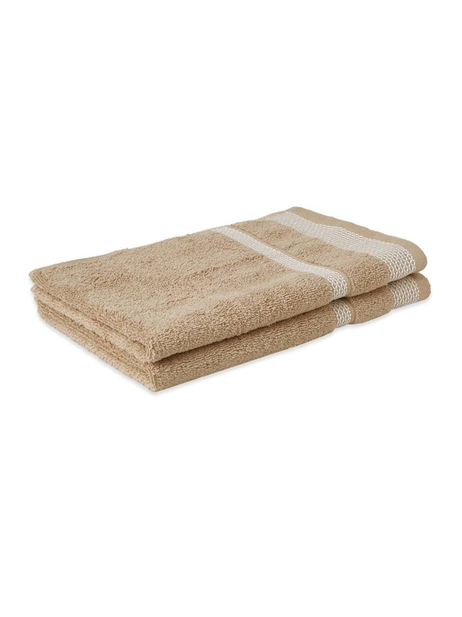 Spaces Hygro Champagne Gold Cotton 600 GSM Hand Towel - Set of 2