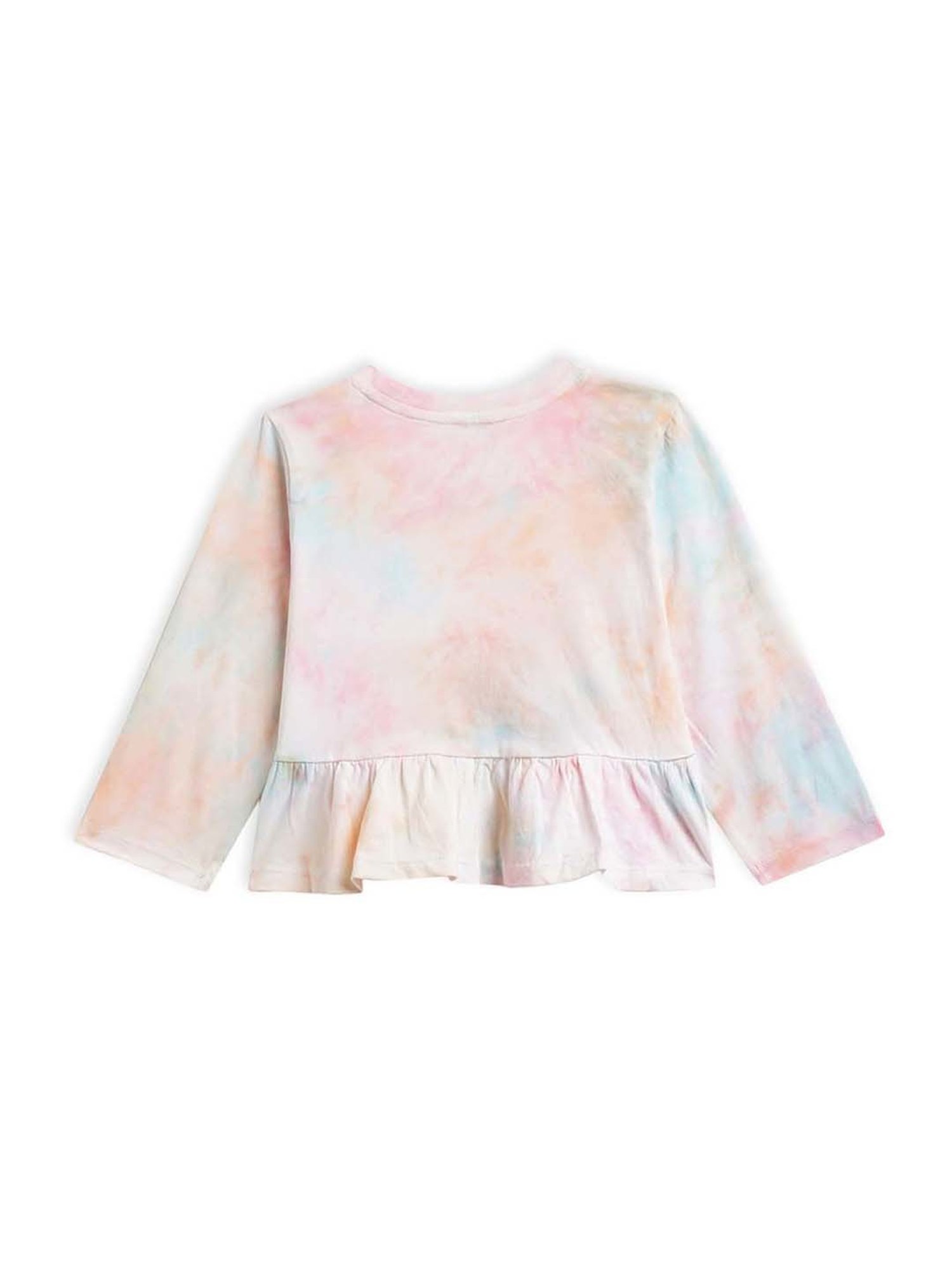 MiArcus Kids Multicolor Cotton Over Dyed Full Sleeves Top