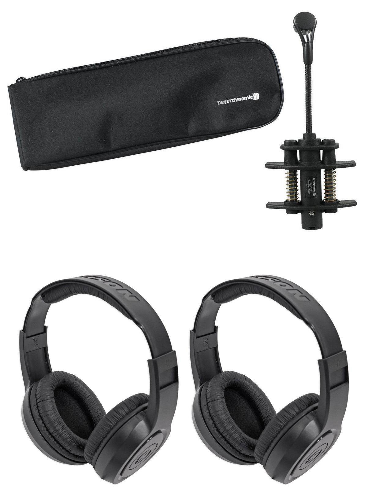 Beyerdynamic TG-D57C High SPL Clip-On Drum/Instrument Mic+Gooseneck+Headphones