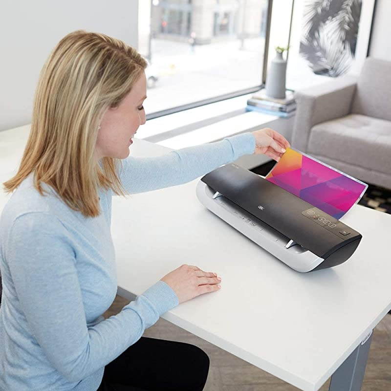 Thermal Laminator Machine Fusion 3100L 12 Inch 1 Min Warmup 37 Mil with 30 EZUse Laminating Pouches 1703076AF