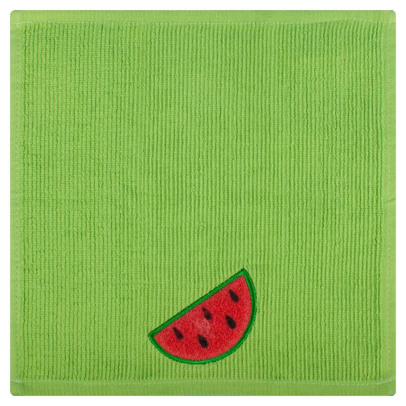 4pk Spring Watermelon Print Towels and Scrubsy - MU Kitchen