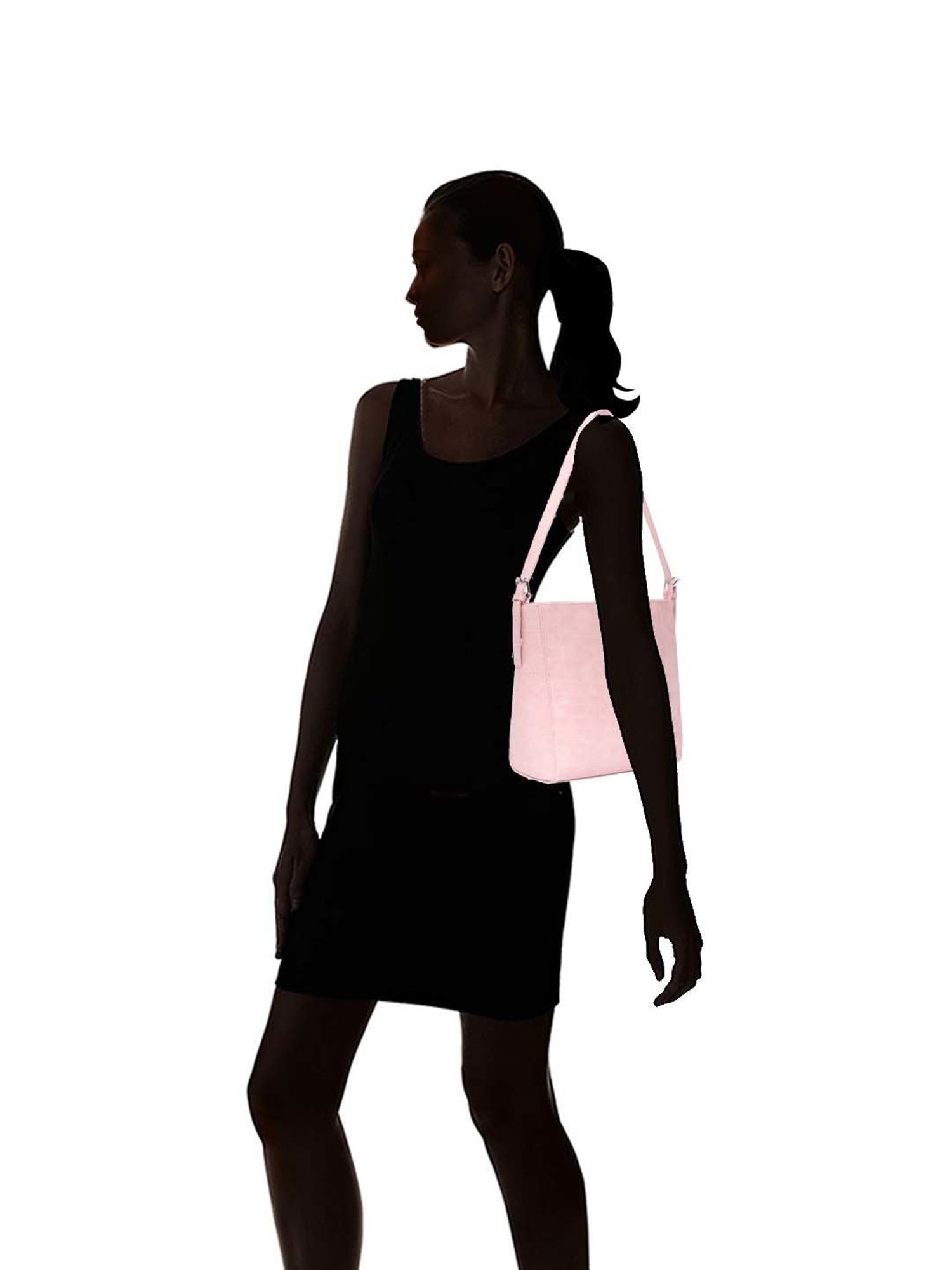 Lino Perros Pink Textured Medium Shoulder Bag