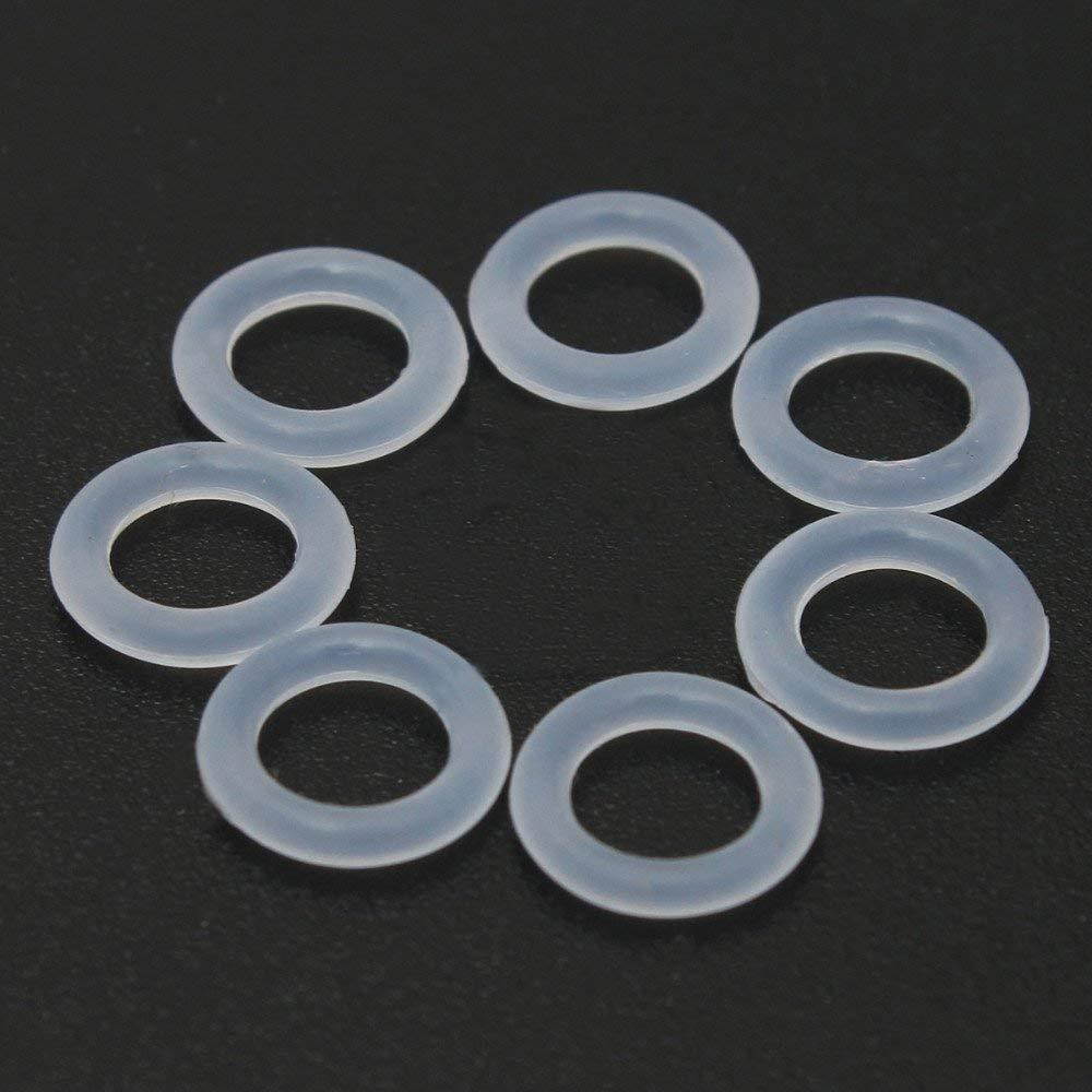 ThreeBulls 120Pcs Rubber O-Ring Switch Dampeners Keycap white For Cherry MX Key Switch Keyboards Dampers