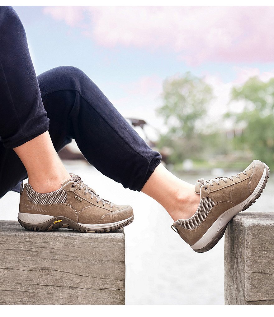 Dansko Women's Paisley Suede Waterproof Lace-Up Sneakers