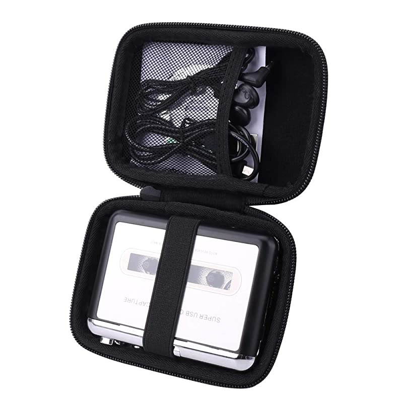 Hard Carrying Case for Reshow Cassette Player &ndash; Portable Tape Player Captures MP3 Audio Music via USB