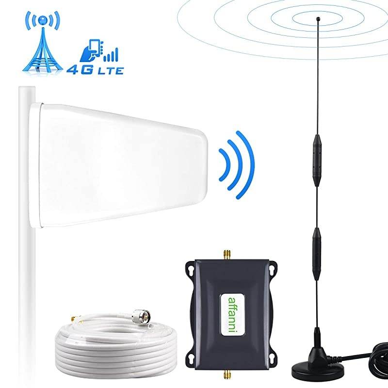 Cell Phone Signal Booster 4G LTE T-Mobile US Cellular Band12/17 FDD ATT Cell Signal Booster Cell Phone Booster ATT Signal Booster Amplifier Repeater Cell Extender Boost Voice+Data for Home