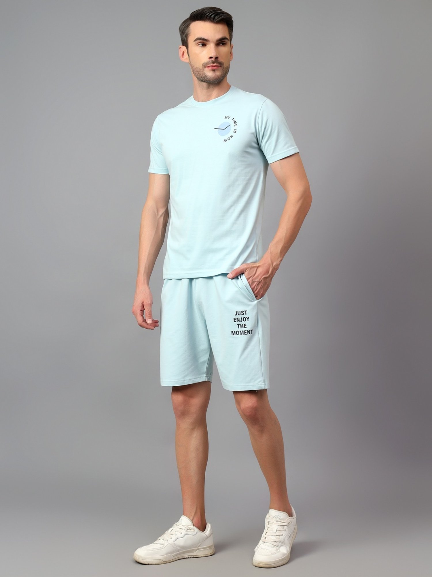 Vimal Jonney Light Mud Cotton Regular Fit Tracksuit