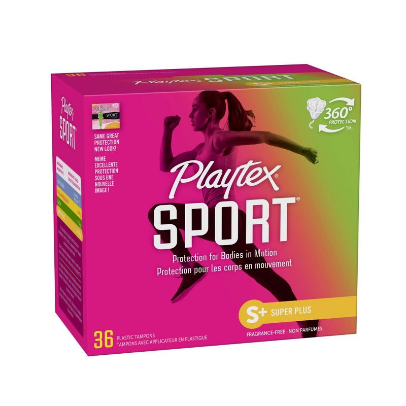 Playtex Sport Tampons - Plastic - Unscented - Super Plus - 36ct
