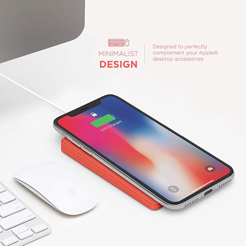 Wireless Charging Pad Qi Certified Fast Charge Station 75W for iPhone 11 11 Pro 11 Pro Max XR Xs Max XS X 8 8 Plus or 10W Galaxy S10 S9 Note 10 Note 9 Coral