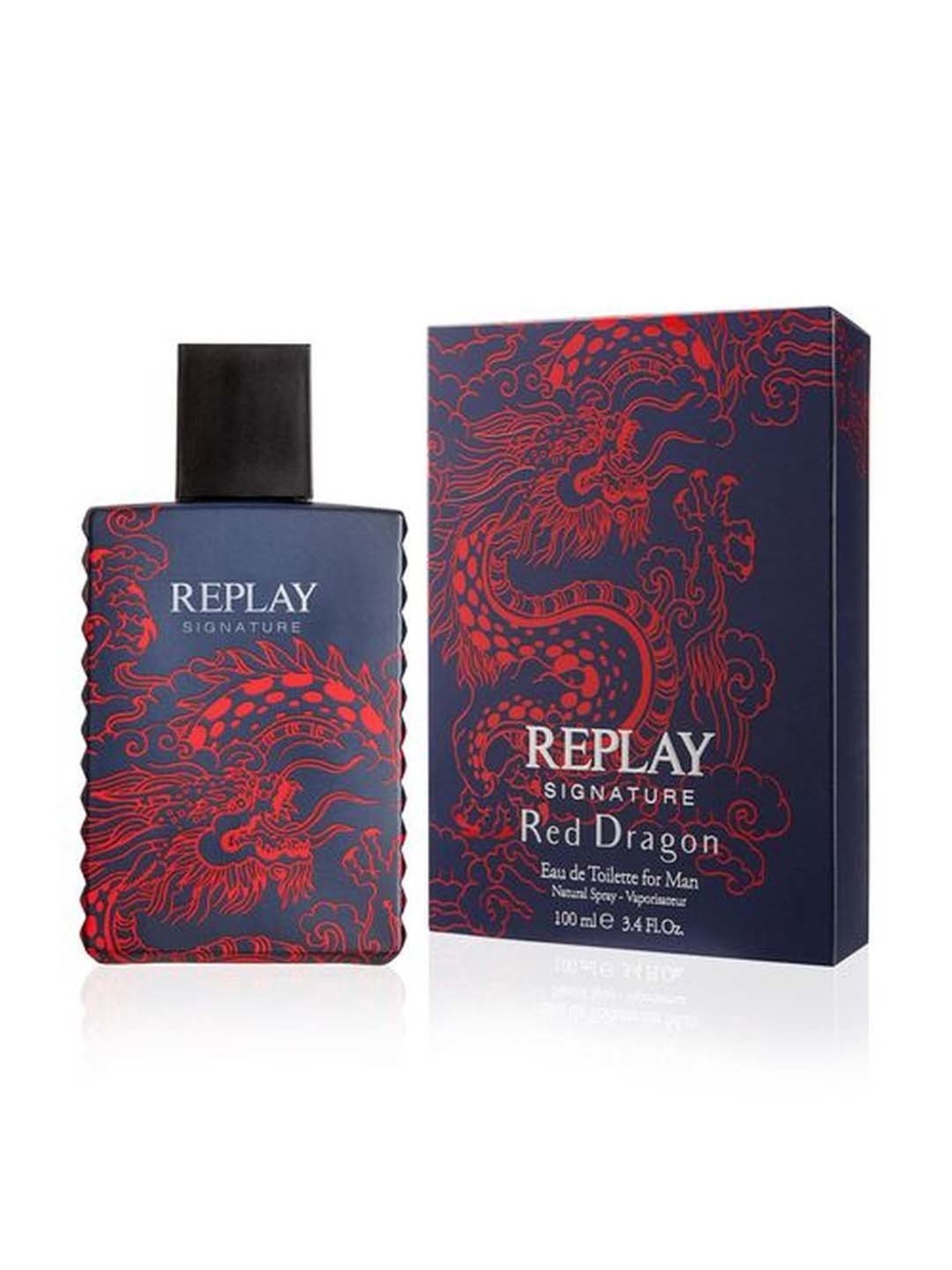 Replay Signature Red Dragon Eau de Toilette for Men - 100 ml