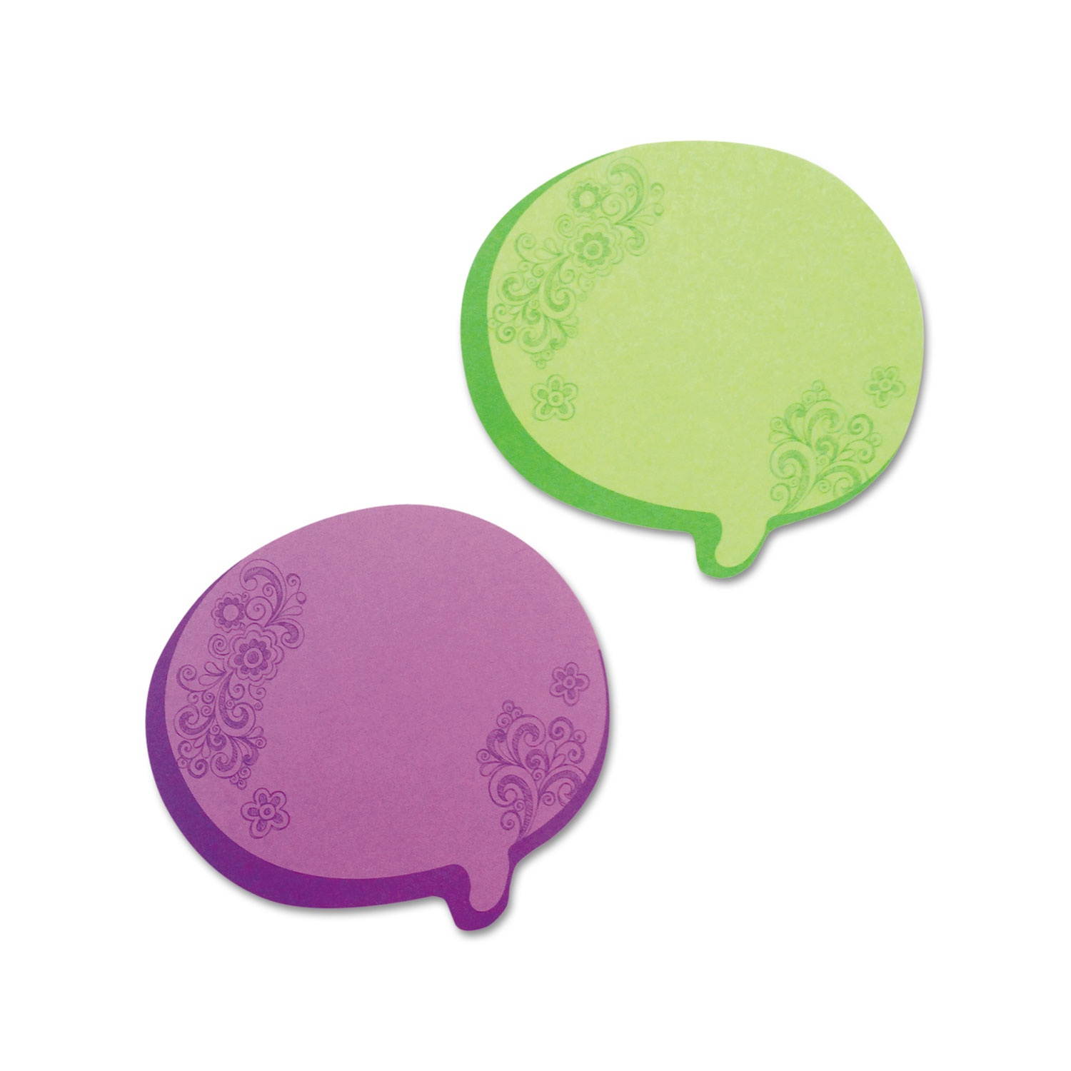 Redi-Tag Pads,Neon Grn/Purple,Ast 22102