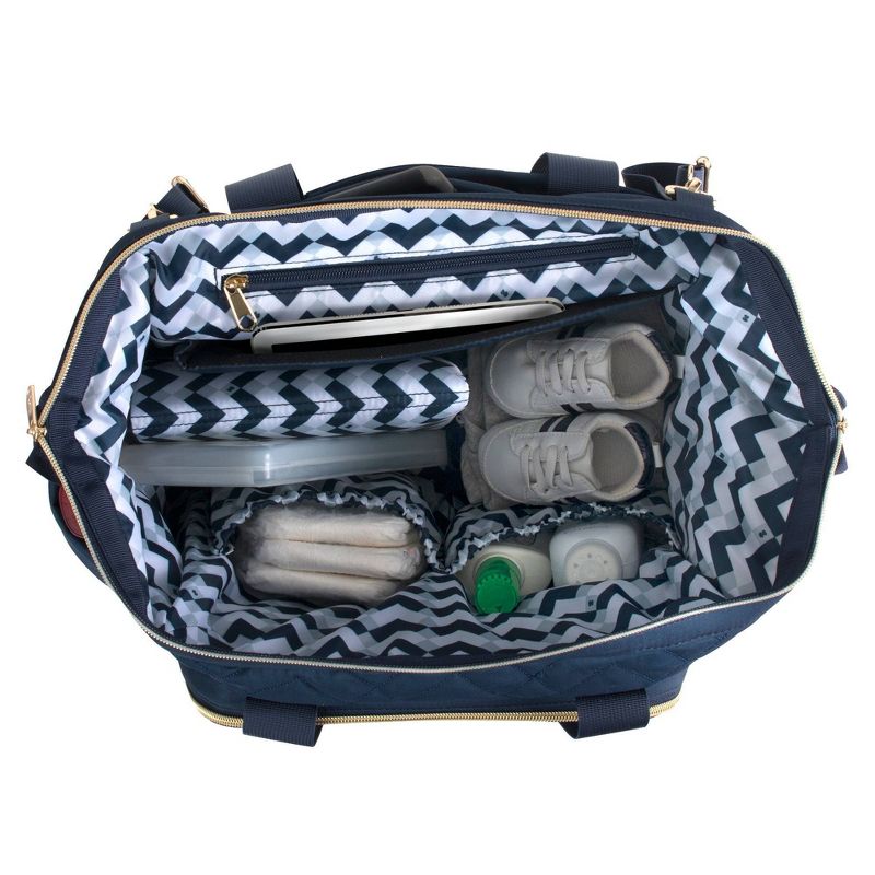 Fisher-Price Quilted Harper Frame Bag - Navy
