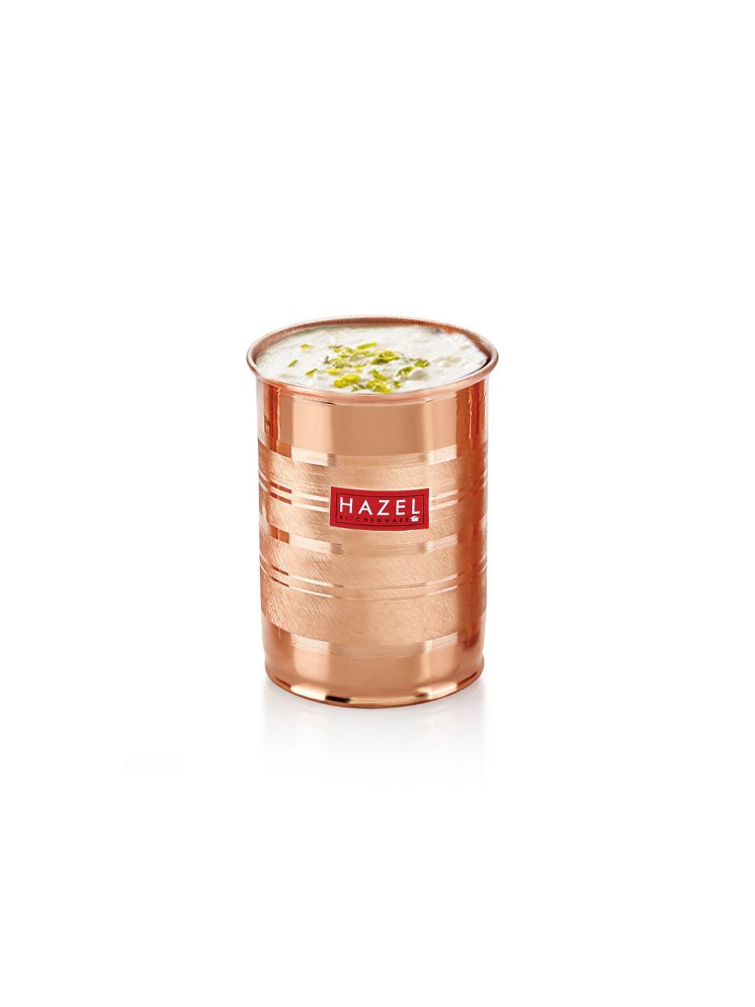 HAZEL 'Designer' Brown Copper Tumbler (0.4 L) - Set of 2