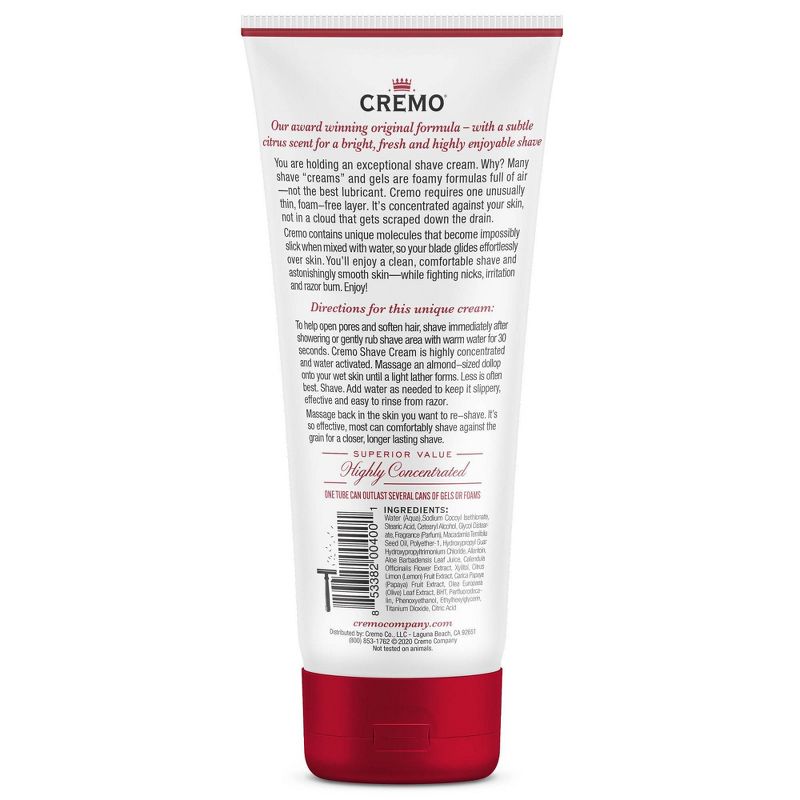 Cremo Men's Shave Cream - 6 fl oz