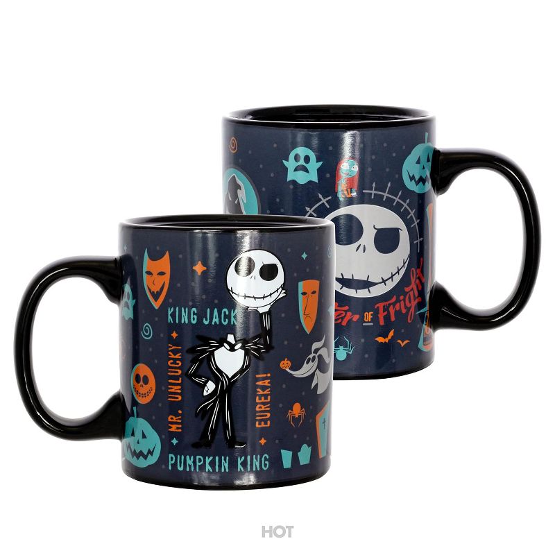 Seven20 Nightmare Before Christmas Heat Reveal King Jack 11oz Ceramic Coffee Mug