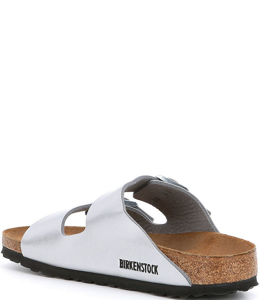 Birkenstock Women's Arizona Metallic Double Banded Buckle Slip On Sandals