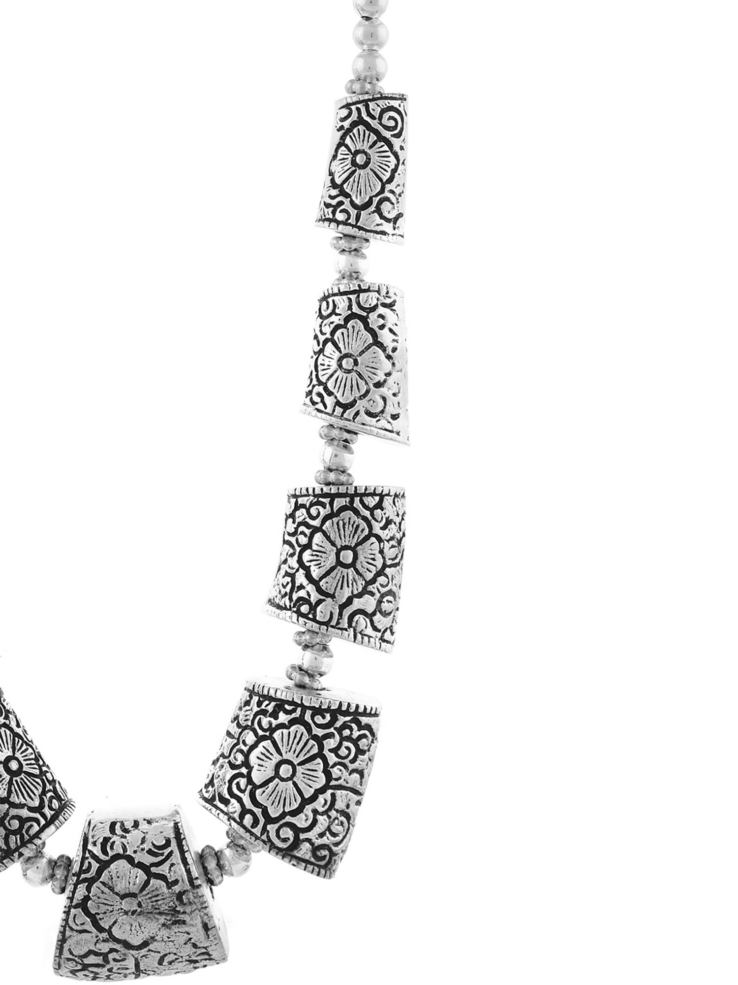 Imli Street Silver Tone Handcrafted Necklace