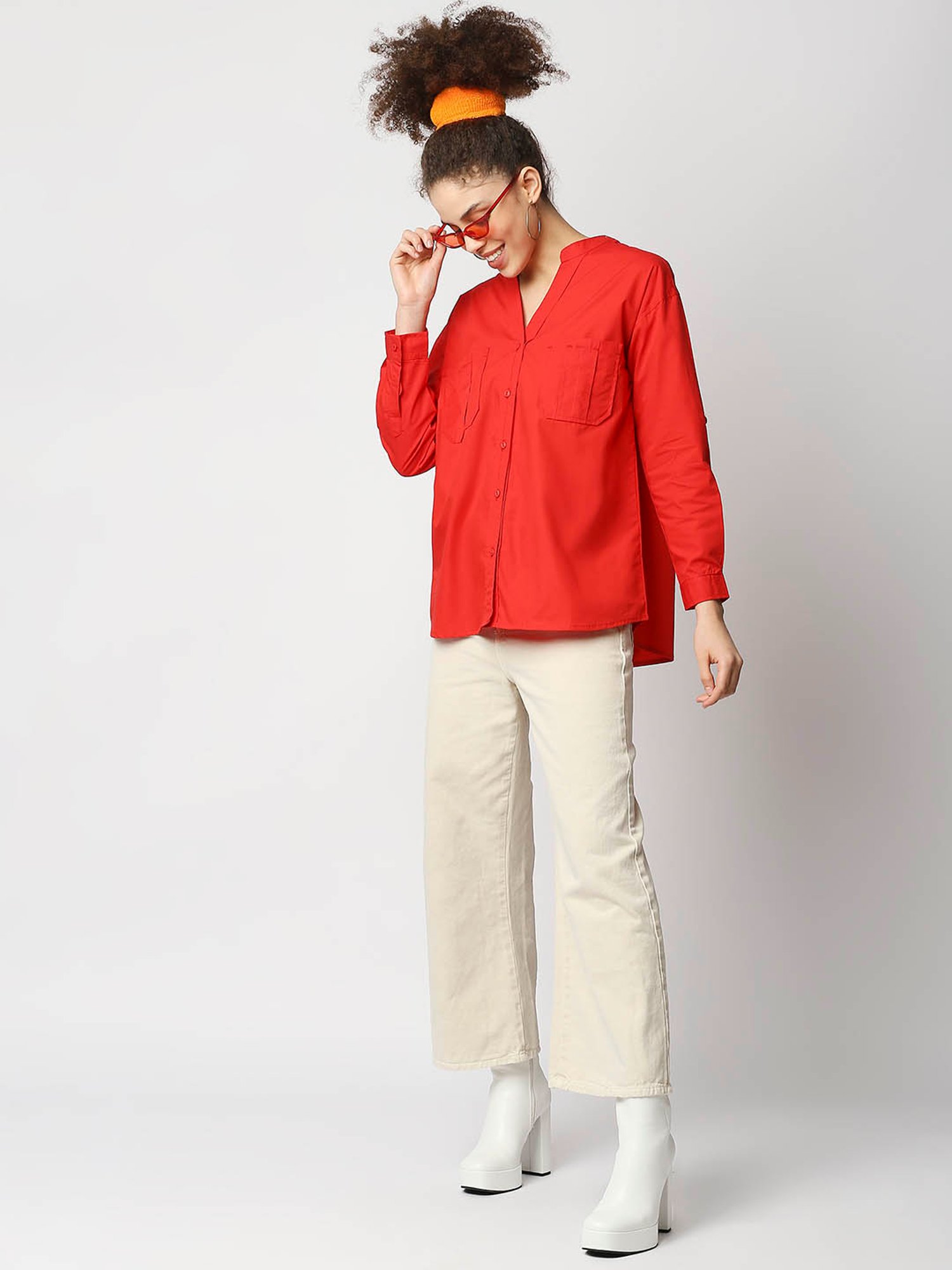 Remanika Red Regular Fit Shirt