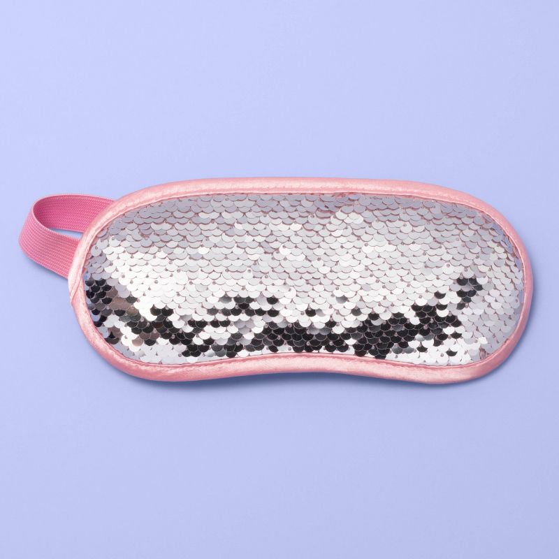 Sleep Mask with Sequins - More Than Magic™ Pink/Silver
