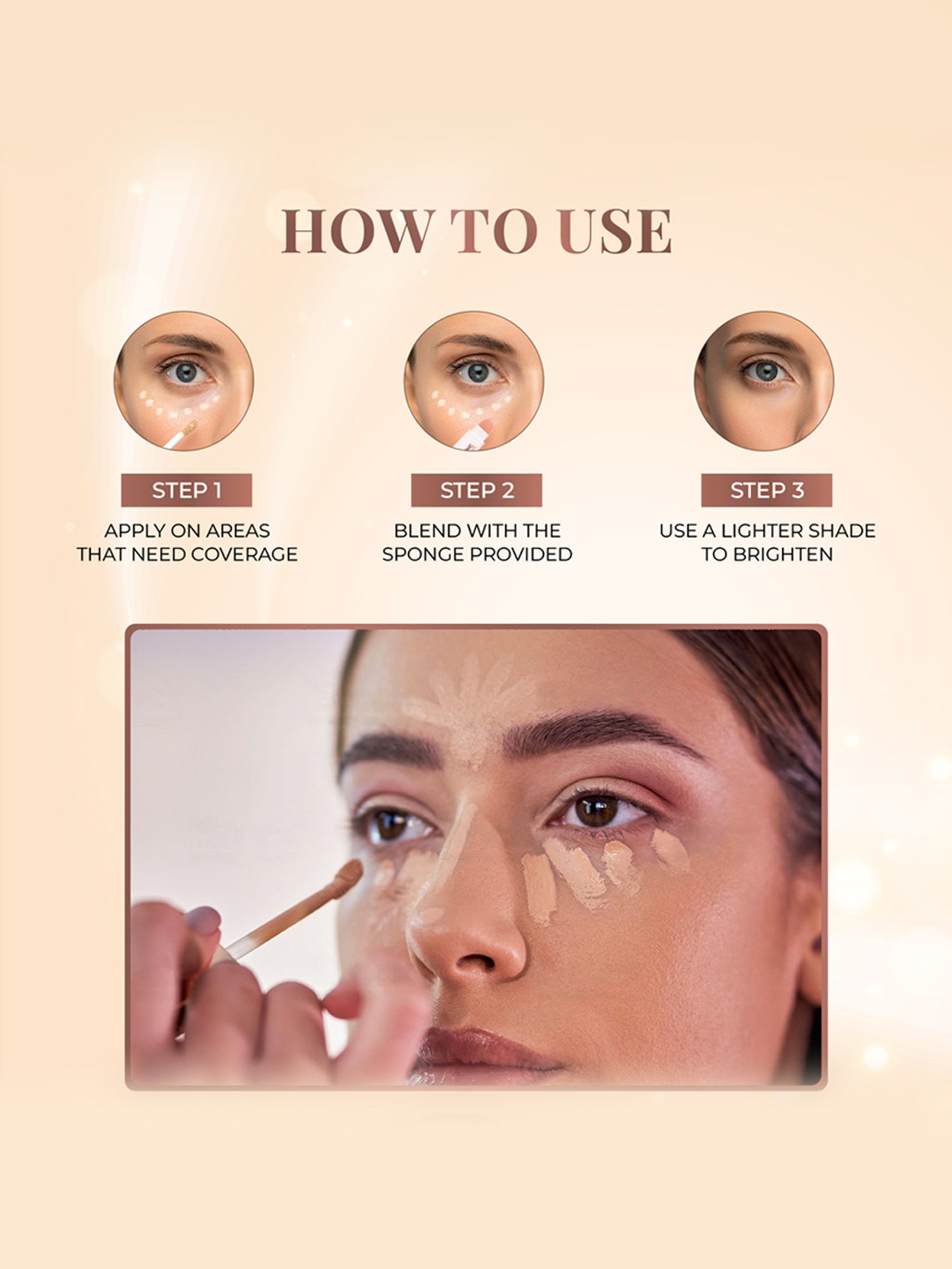 JUST HERBS Brightening & Correcting Concealer 02-Porcelain - 6 ml