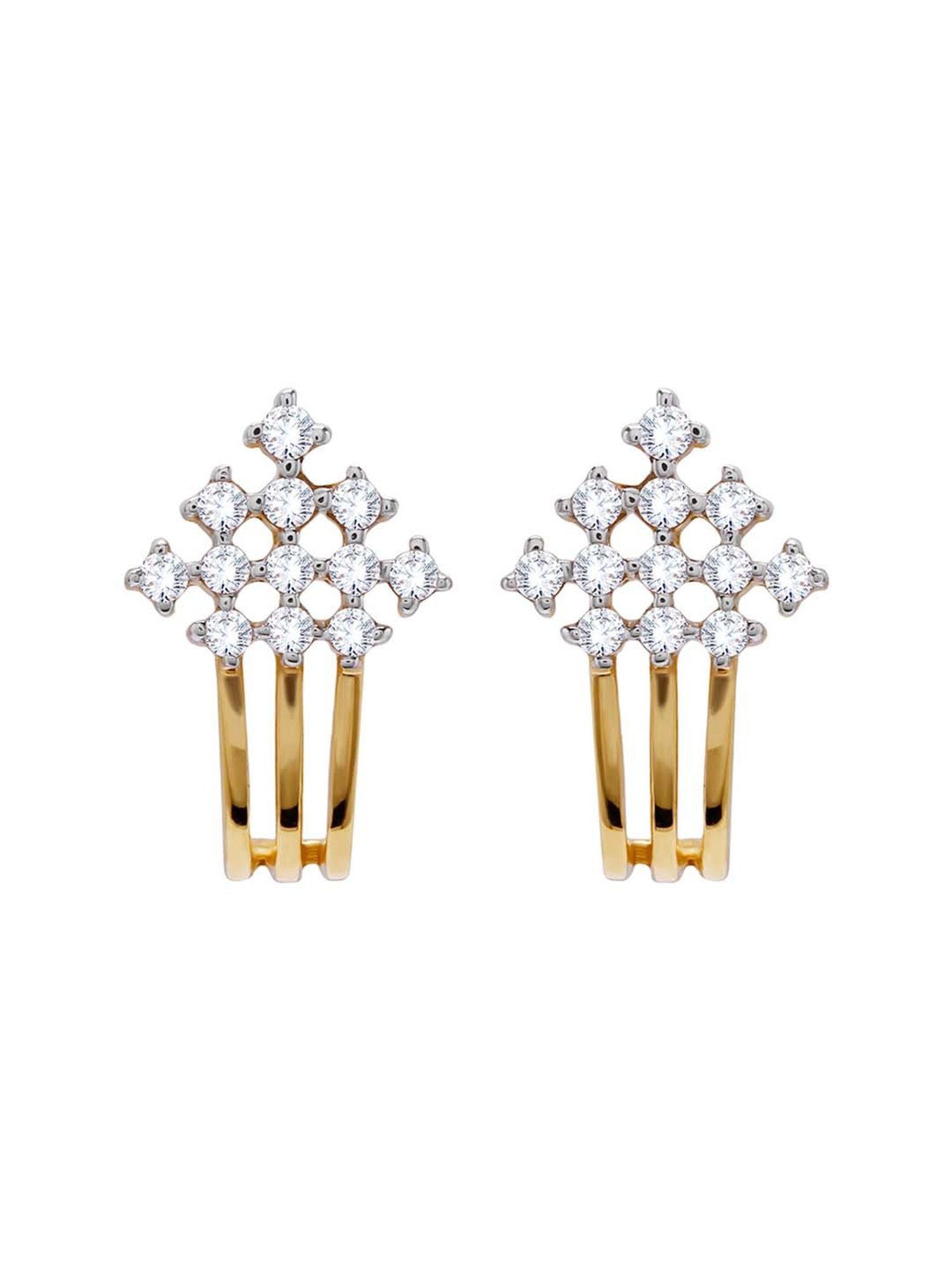 Waman Hari Pethe Jewellers 18k Gold & Diamond Earrings for Women