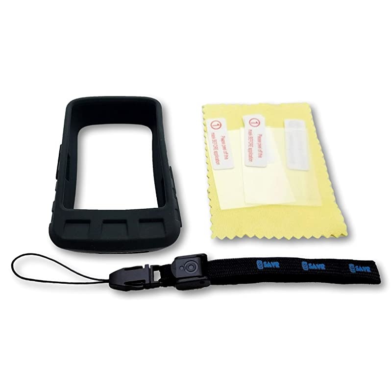 Wahoo ELEMNT, ELEMNT Bolt, ELEMNT Roam, or ELEMNT Mini Ultimate Protection Bundle - Includes G-SAVR Lanyard - Tether, Molded Protective Silicone Case, and 3 Screen Protectors