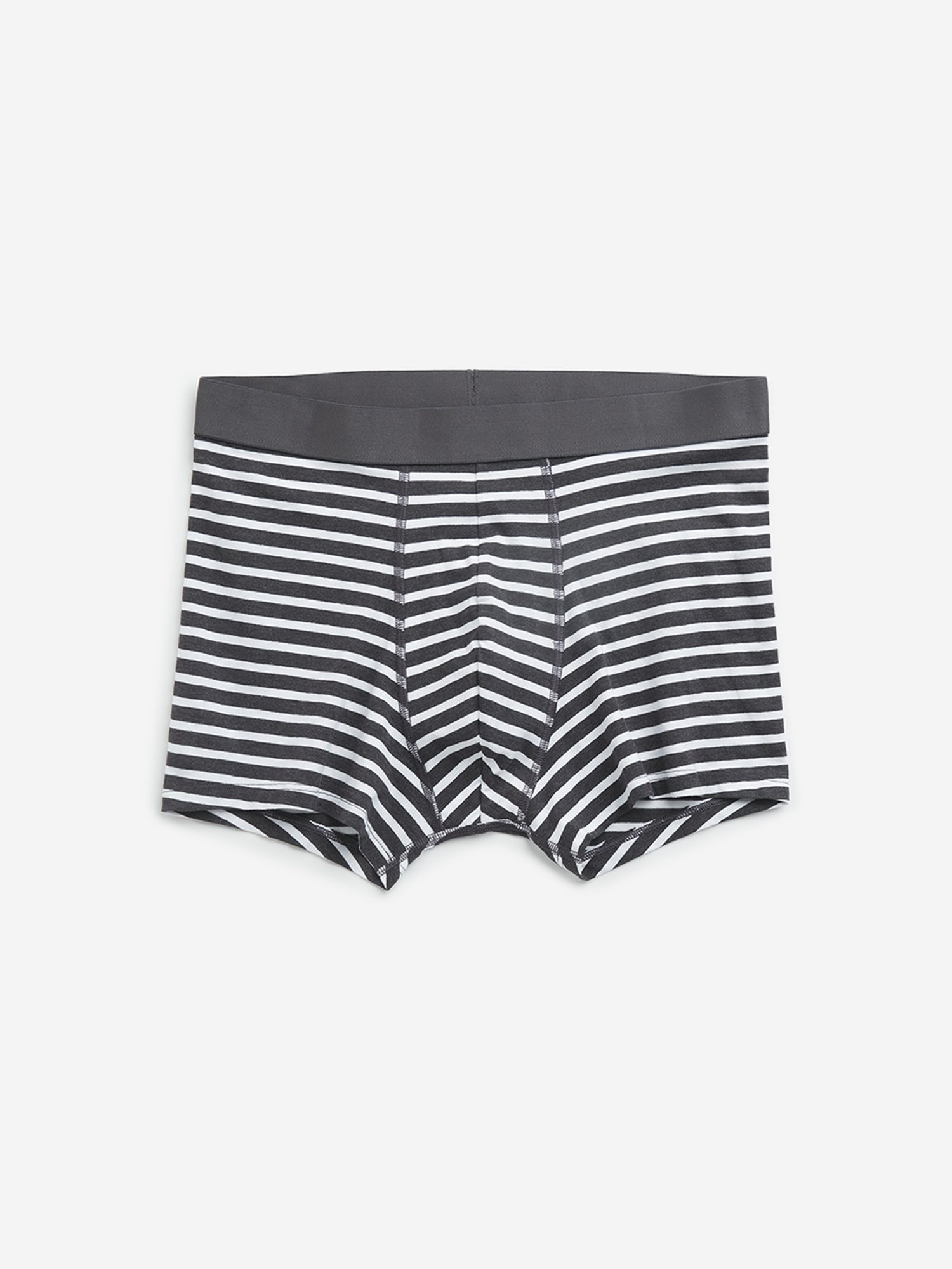 WES Lounge by Westside Light Grey Cotton Blend Trunks - Pack of 3