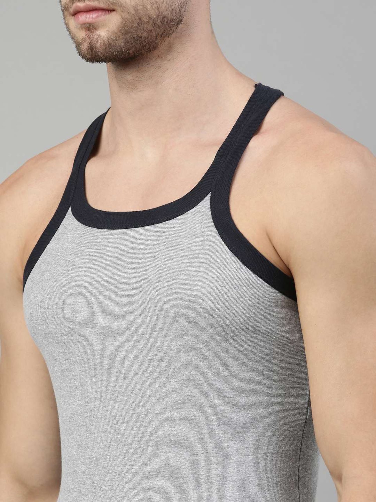 Dixcy Scott Originals Multi Cotton Regular Fit Vest - Pack Of 2