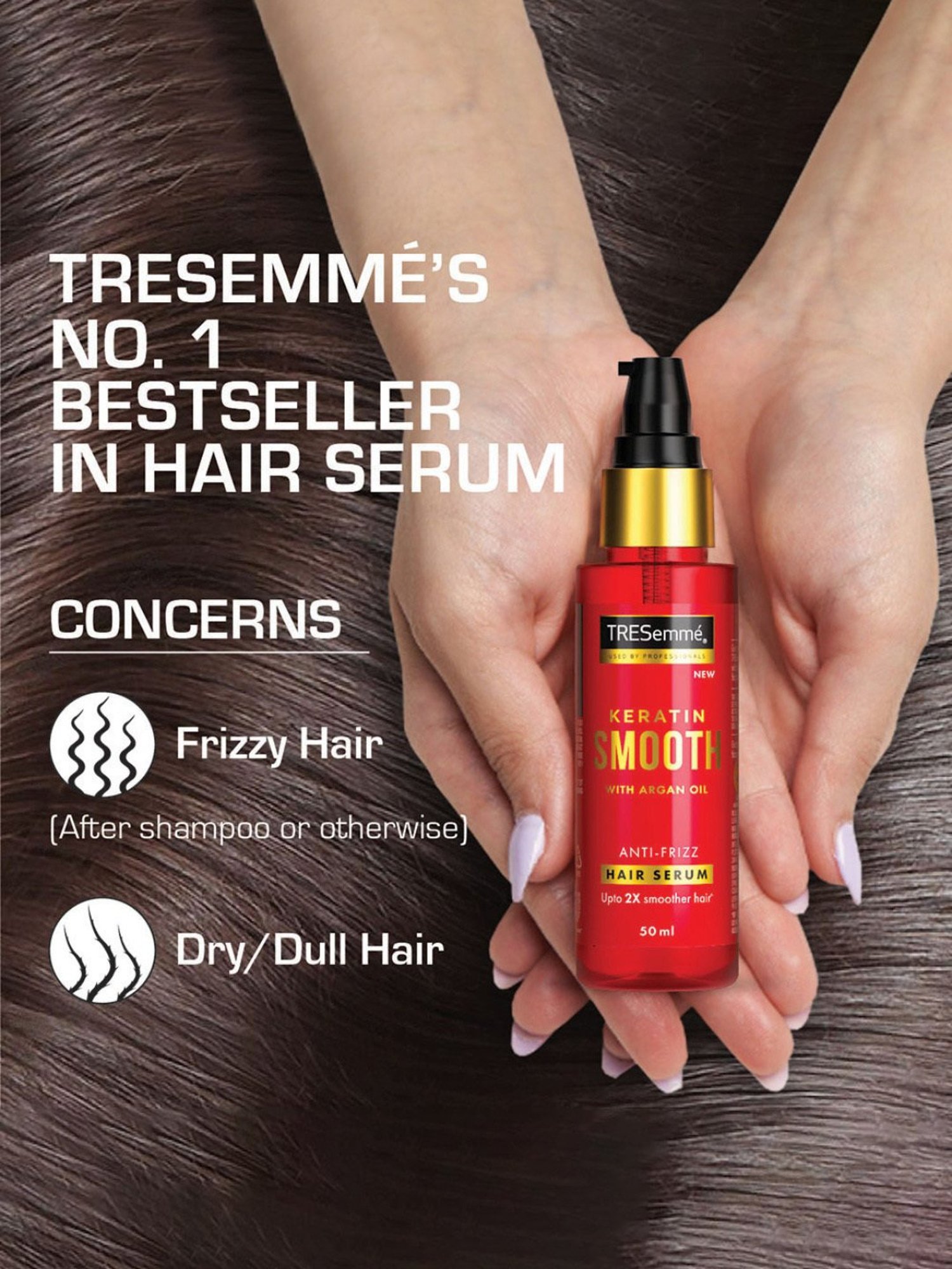 Tresemme Keratin Smooth Anti-Frizz Hair Serum - 50 ml