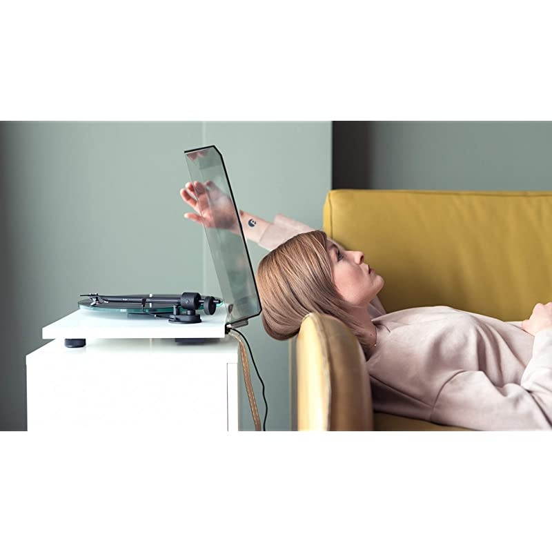 T1 BT Turntable with Built-in Preamp and Wireless Audio Transmitter (Satin White)