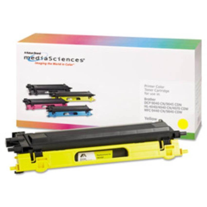 Media Sciences 39410 Yellow Toner Cartridge,