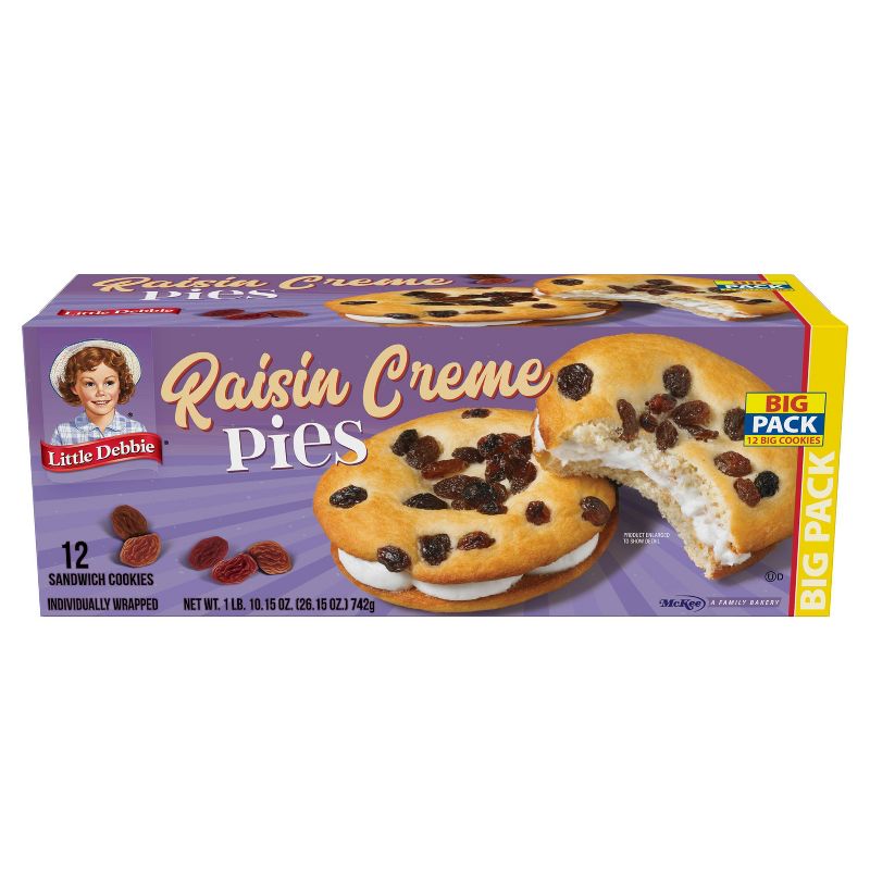 Little Debbie Raisin Creme Pies - 12pk/26.15oz
