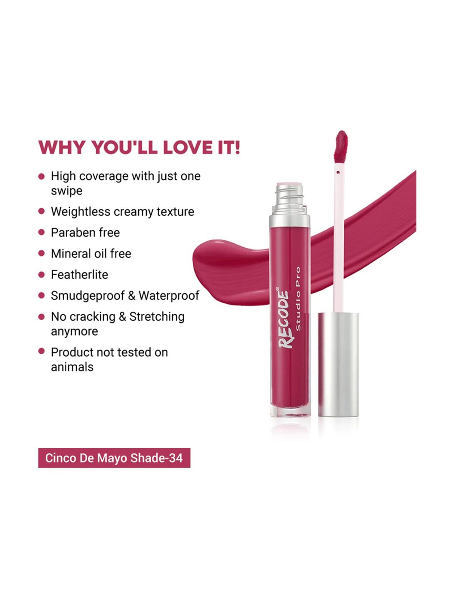 Recode Selfie Matte Liquid Lipstick Cinco De Mayo-34 - 6 ml