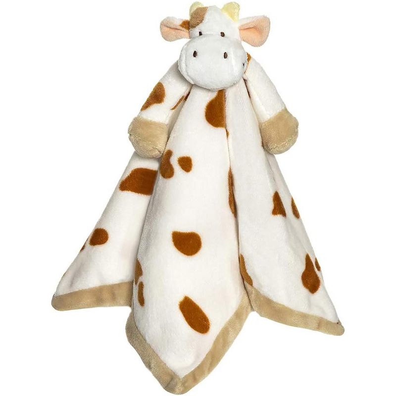 TriAction Toys Teddykompaniet Diinglisar Collection 11 Inch Plush Animal Blanket | Cow