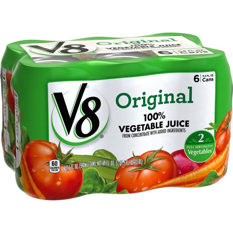 V8 Original 100% Vegetable Juice - 6pk/11.5 fl oz Cans
