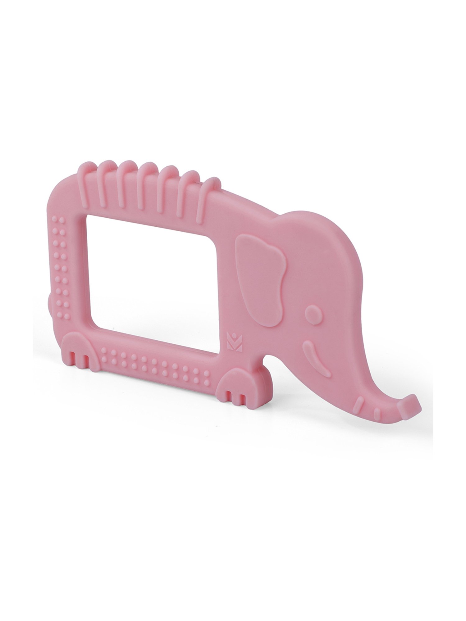 Baby Moo Kids Pink Elephant Soothing Silicon Teether (BPA & Toxin Free)