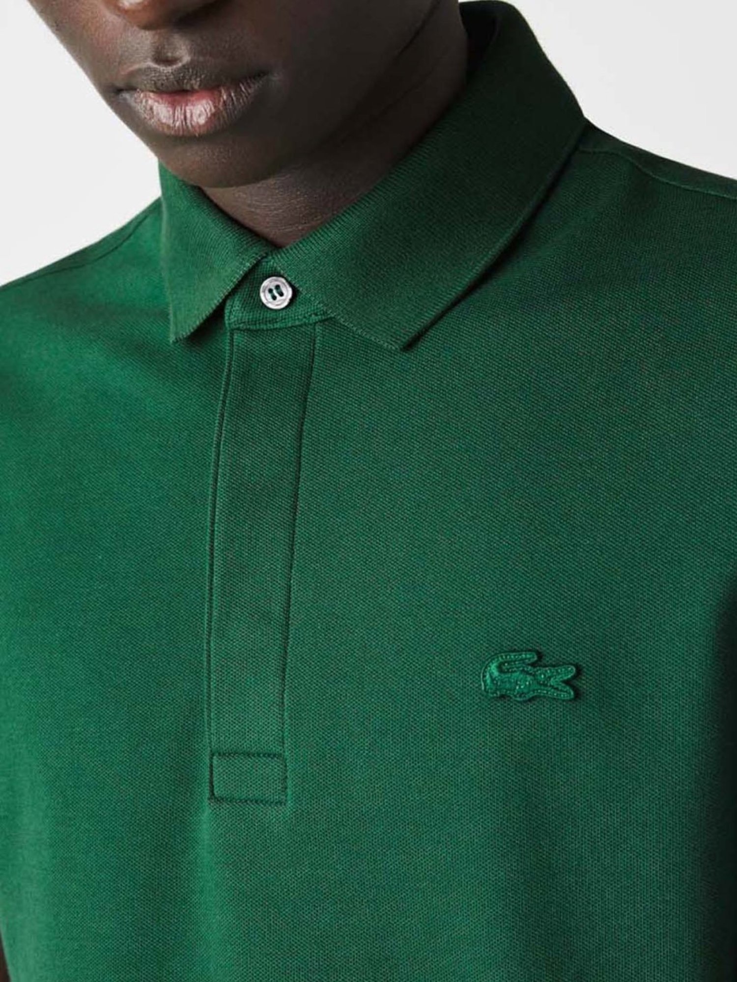 Lacoste Green Cotton Regular Fit Polo T-Shirts