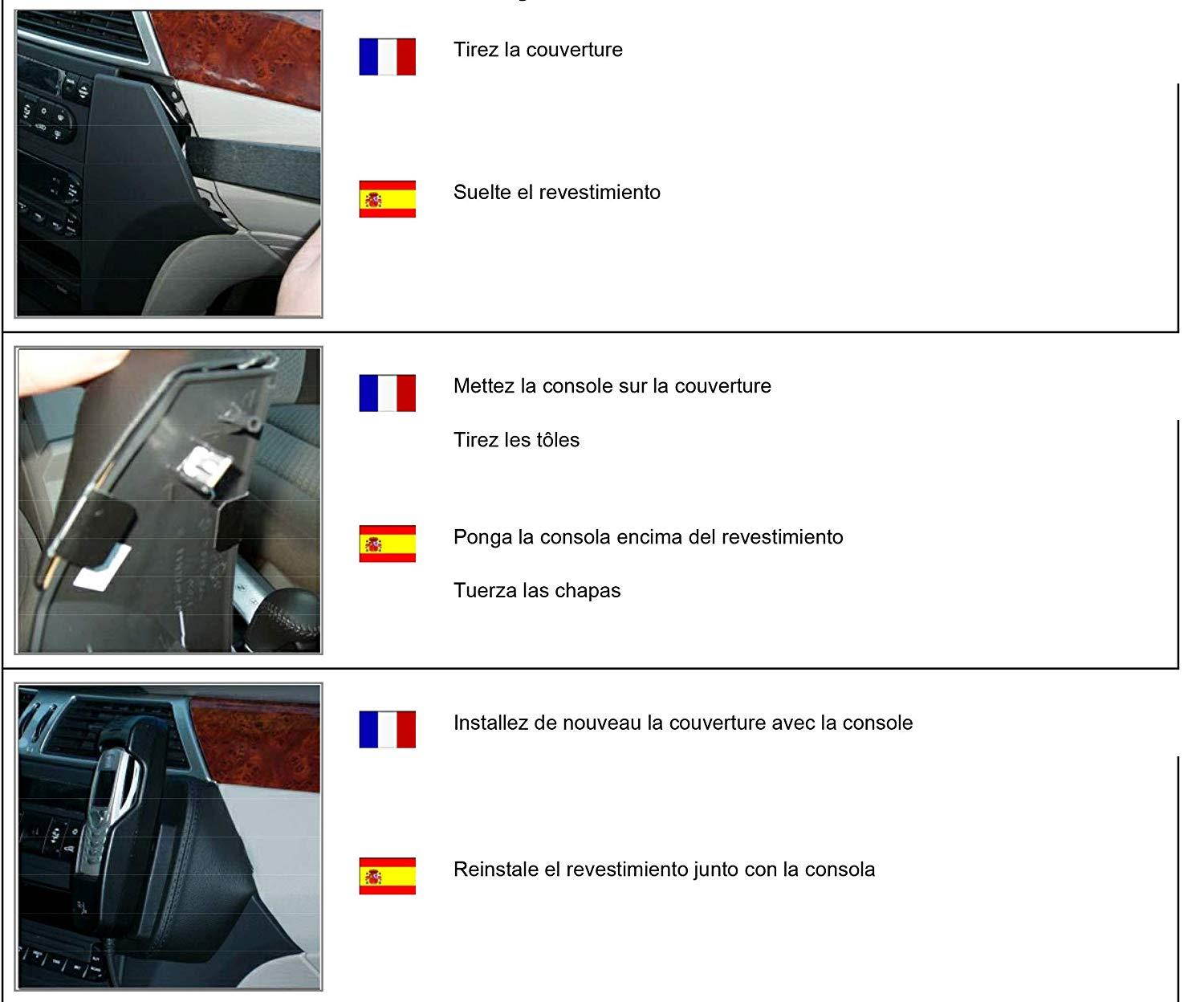 KUDA 099825 Leather Mount Black Compatible with Chrysler Pacifica (2004-2009)