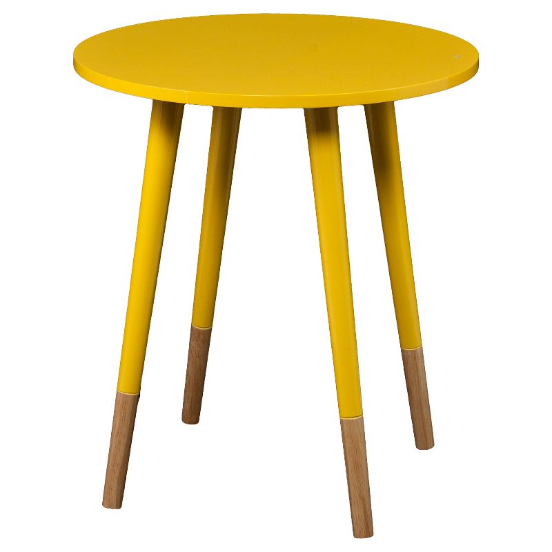 Laney Round Accent Table Yellow - Aiden Lane