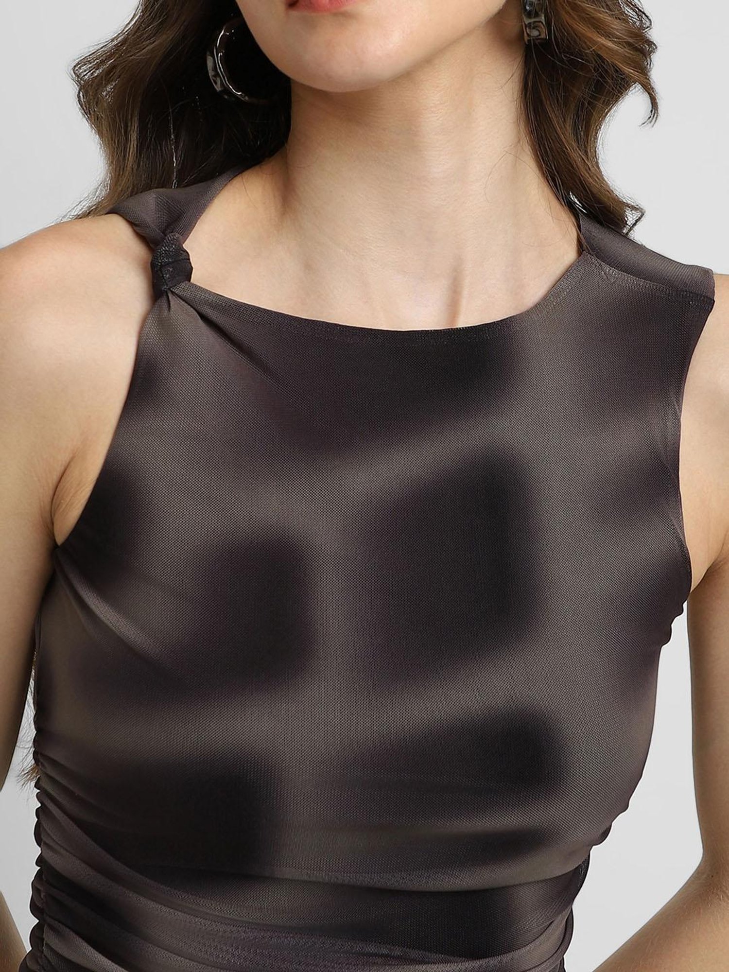 Forever 21 Brown Printed Top