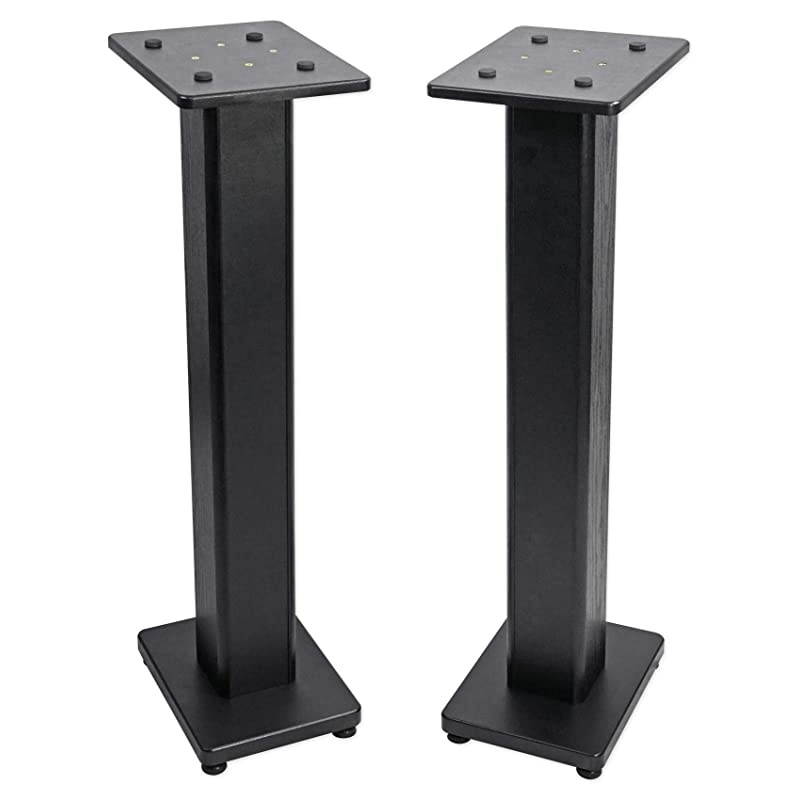 2 28quot Inch Bookshelf Speaker Stands Surround Sound Home Theater