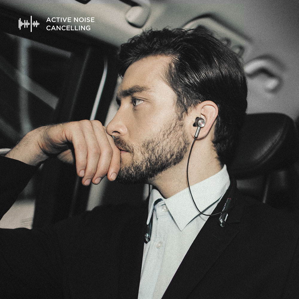 1MORE Active Noise Cancelling Wireless Earbuds, Bluetooth Neckband Headphones, Wired and Wireless Earphones with Active Noise Cancellation, Magnetic ENC Earbuds, Fast Charge and Easy Control