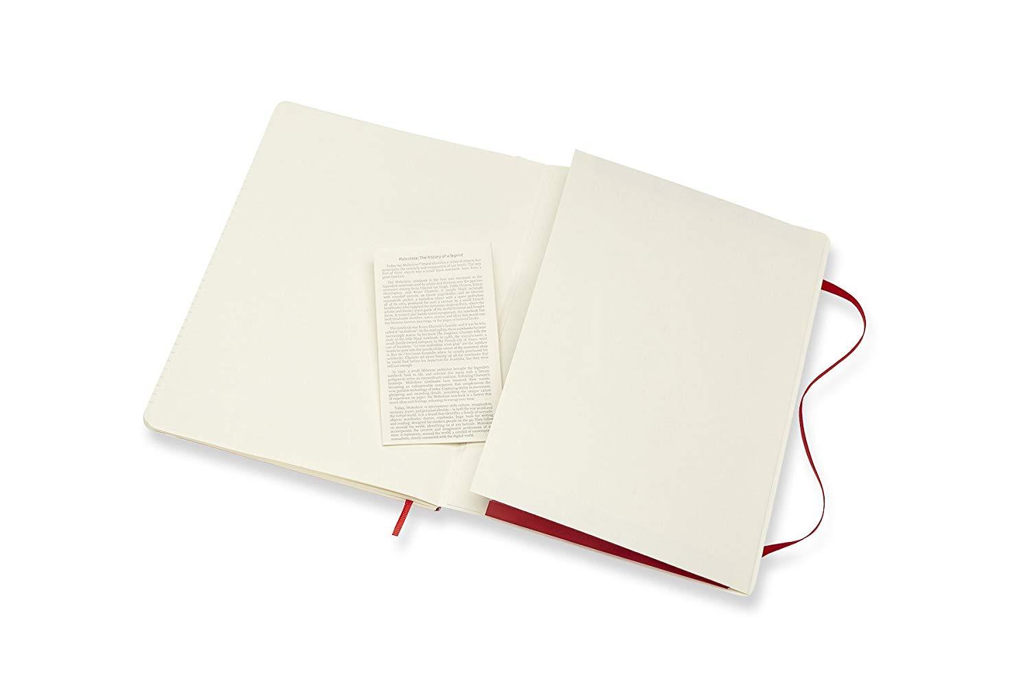 Moleskine Classic Notebook XL Ruled Scarlet Red Softcover (8055002854672)