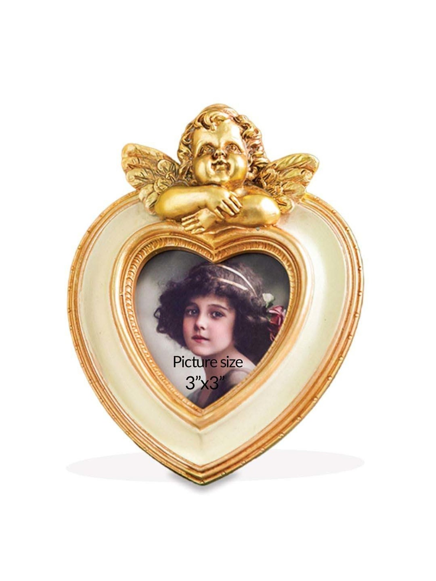 Art Street Gold Engineered Wood Swing Fashion Resin Vintage Photo Frame