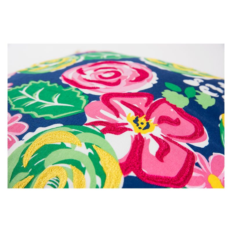 Simply Southern Floral Throw Pillow Pink - Rizzy Home