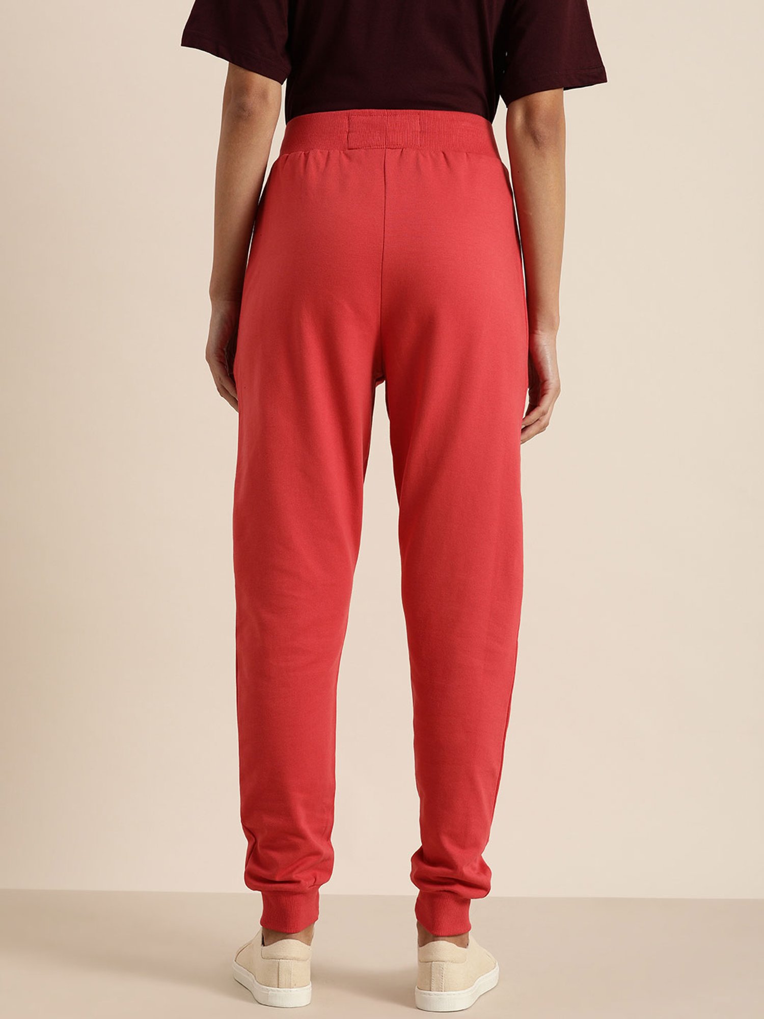 Dillinger Red Cotton Joggers
