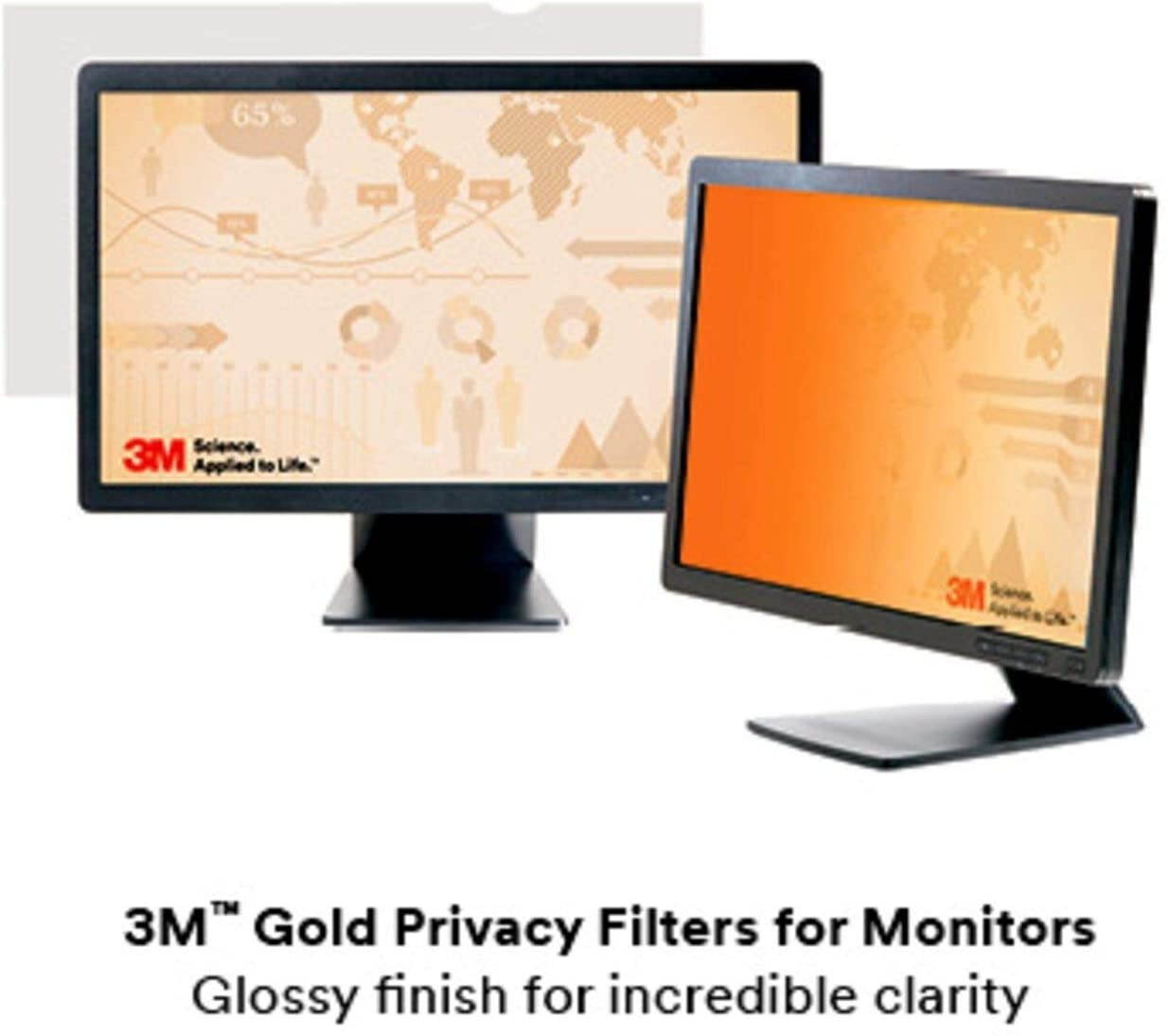 3M GF240W9B Gold Privacy Filter For 24 Inch Widescreen Monitor - Display Privacy Filter - 24 Inch Wide - Gold