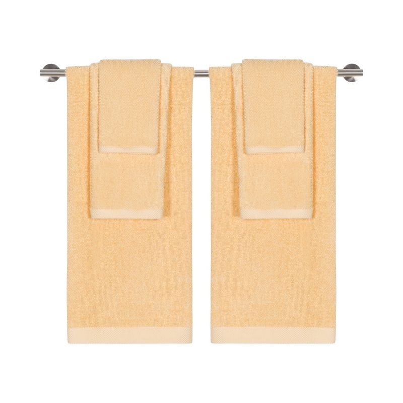 6pc Adele Bath Towel Set Yellow - CARO HOME