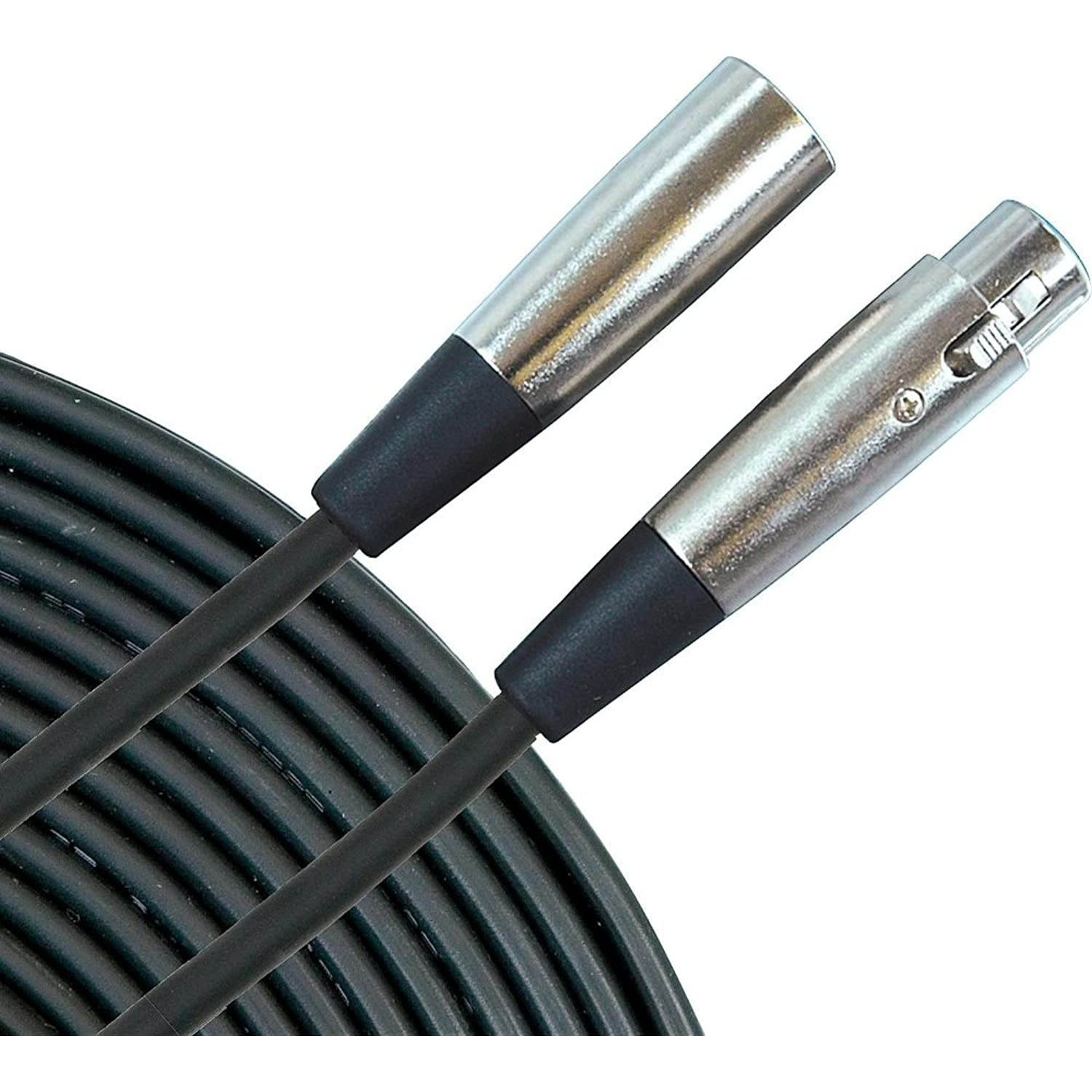 Musicians Gear Standard XLR Microphone Cable 20 ft. Black