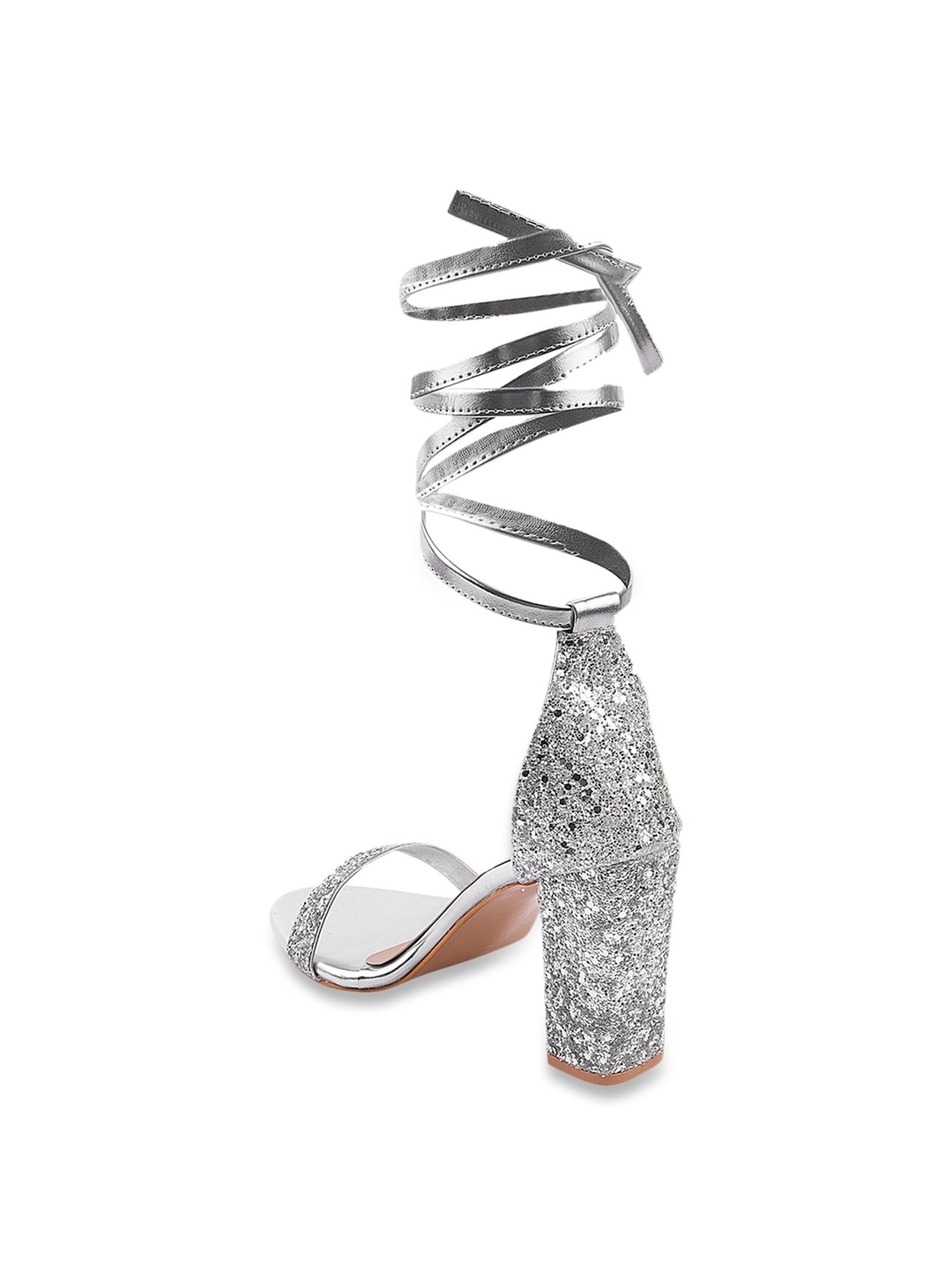 Shoetopia Women's Silver Gladiator Sandals